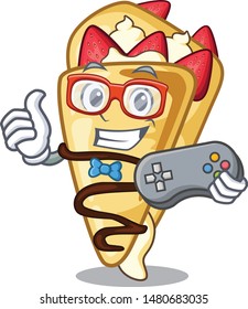 Gamer crepe isolated with in the character