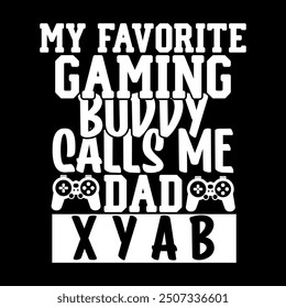 Gamer dad tshirt design for sale