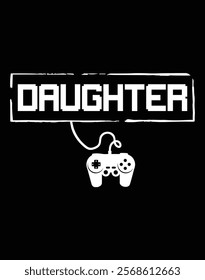 Gamer Daughter Video Game Art File.