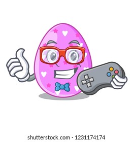 Gamer eggs easter holiday character for spectacle