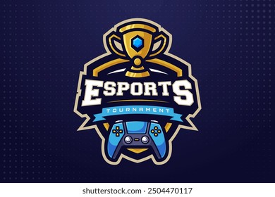 Gamer E-sports Logo Template for Gaming Team or Game Tournament