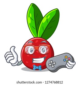 Gamer fruit yangmei in the cartoon fridge