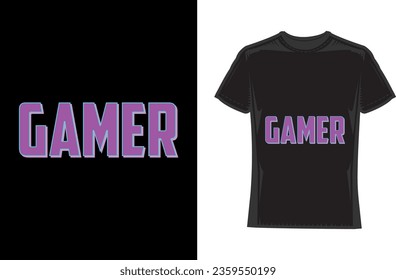 Gamer, Gaming T-Shirt Design, Gamer