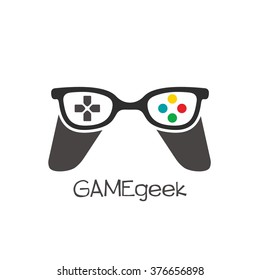 Gamer Geek Logo Vector Illustration