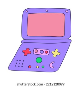 Gamer Girly Kawaii Item.y2k Game Console.00s Lifestyle.old Computer Technology.90s Tamagotchi Digital Pocket Pet Game. Millennial Kid.Kidcore Template For Social Media.old Web Gadget Template