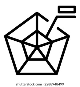 Gamer graph icon outline vector. Computer pc. Play app