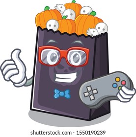 Gamer halloween bag in the a cartoon