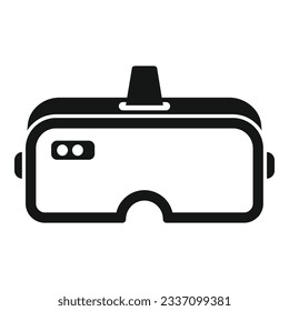 Gamer headset icon simple vector. Game mask. Digital head