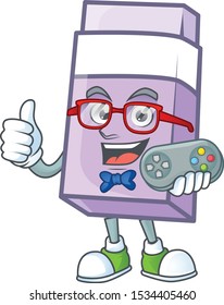 Gamer icon eraser cartoon in the character