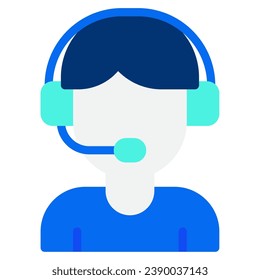 Gamer icon illustration, for web, app, infographic, etc