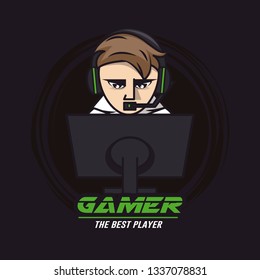 Gamer icon, player logo