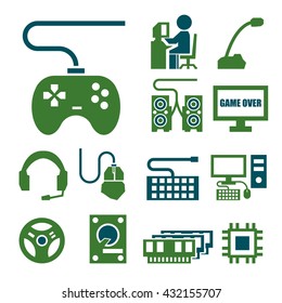 gamer icon set