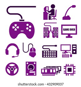 gamer icon set