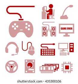 gamer icon set