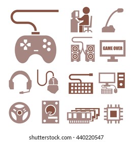 gamer icon set