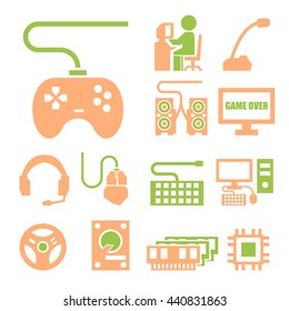 gamer icon set