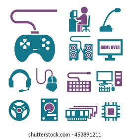 gamer icon set