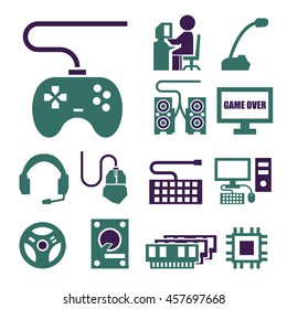 gamer icon set