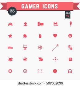 gamer icon set