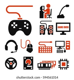 gamer icon set