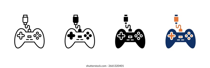 Gamer-Symbolblatt - Kollektion mit mehreren Stilen