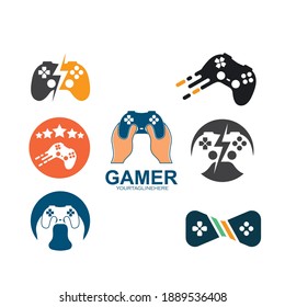 gamer icon vector illustration  design template 