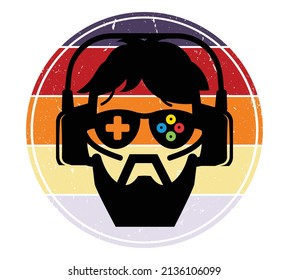 Gamer Icon Vector, Illustration Design Icon