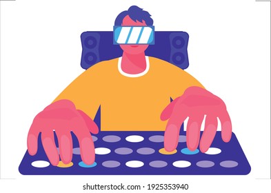 Gamer illustration - a person who plays video games or participates in role-playing games
Programmer - a person who writes computer programs