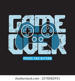 Gamer Illustration typography for t shirt, poster, logo, sticker, or apparel merchandise