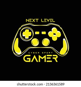 Gamer illustration vector t shirt design  