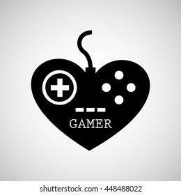 gamer joystick to play icon vector illustration