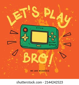 GAMER LETS PLAY BRO GAME CONSOLE 