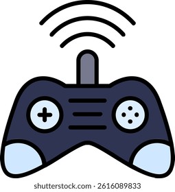 Gamer Line Vector Icon Design