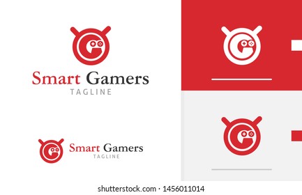 Gamer logo design, smart logo concept, gamepad icon, letter G icon, suitable for business and app logo or icon