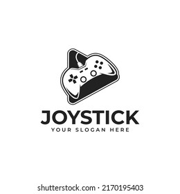 Gamer Logo Vector With Joystick and Play Icon