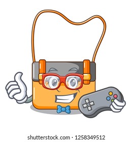 Gamer menesseger bag color on a cartoon