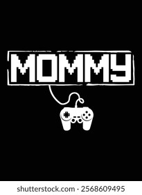 Gamer Mommy Video Game Design Eps File.