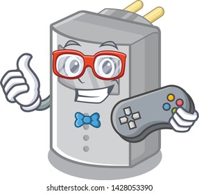 Gamer motion sensor isolated with the mascot