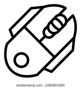 Gamer mouse icon outline vector. Sport electronic. Online pc