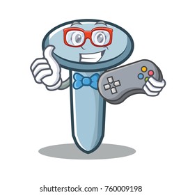 Gamer nail character cartoon style