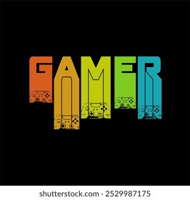 Gamer Never Sleep T- Shirt Design, Frase Lettering Isolada No Fundo Branco, Para Impressões t-shirt.