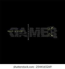 GAMER Never Sleep , typography  t shirt design vector illustration .