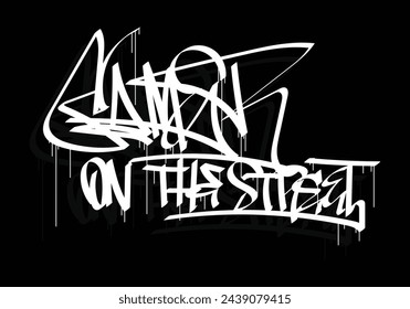 GAMER ON THE STREET word graffiti tag style