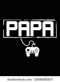 Gamer Papa Video Game Sports Design.