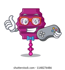 Gamer paper lantern mascot cartoon