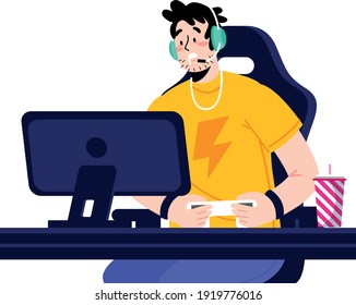 Gamer - a person who plays video games or participates in role-playing games or Programmer - a person who writes computer programs