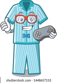 Gamer pyjamas placed on a cartoon bed