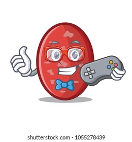 Gamer salami mascot cartoon style