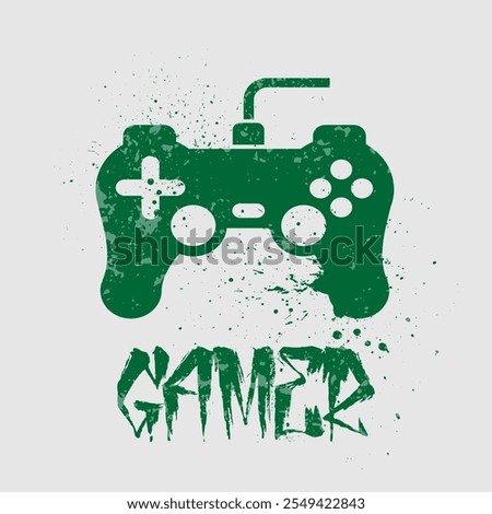 
Gamer slogan graphic vector print lettering for t shirt print design