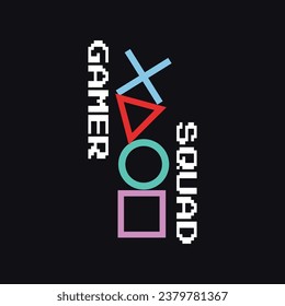 Gamer Squad, Gaming T shirt Design